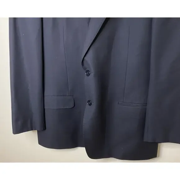 Armani Collezioni Navy Blue G Line Mens Blazer Sport Coat Suit Jacket Wool 44